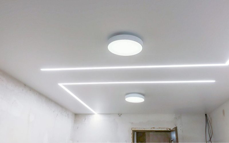 Натяжной потолок в детской 17 м2