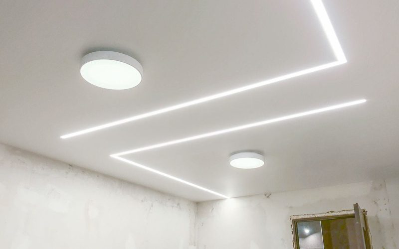 Натяжной потолок в детской 17 м2